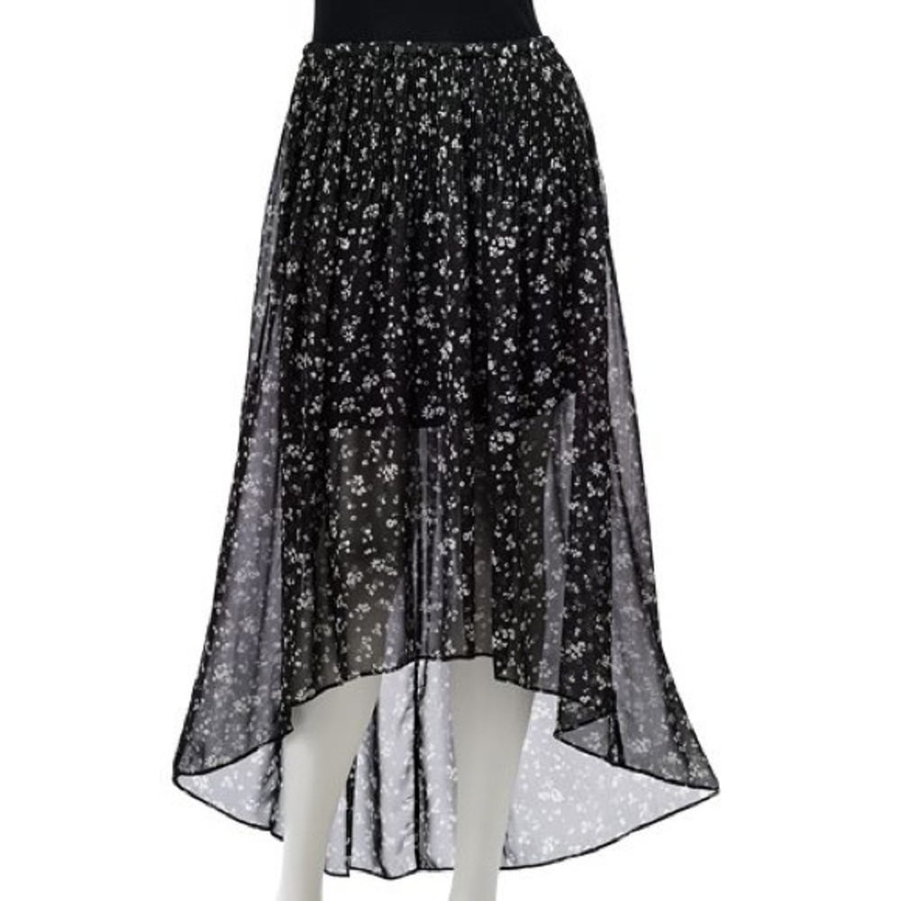 Floral Hi Low Skirt